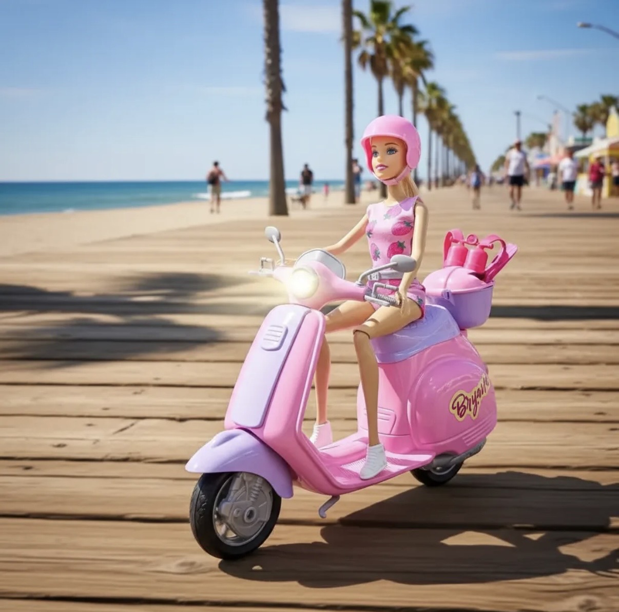 Muñeca Brianna Con Scooter y Accesorios - Imagen 3