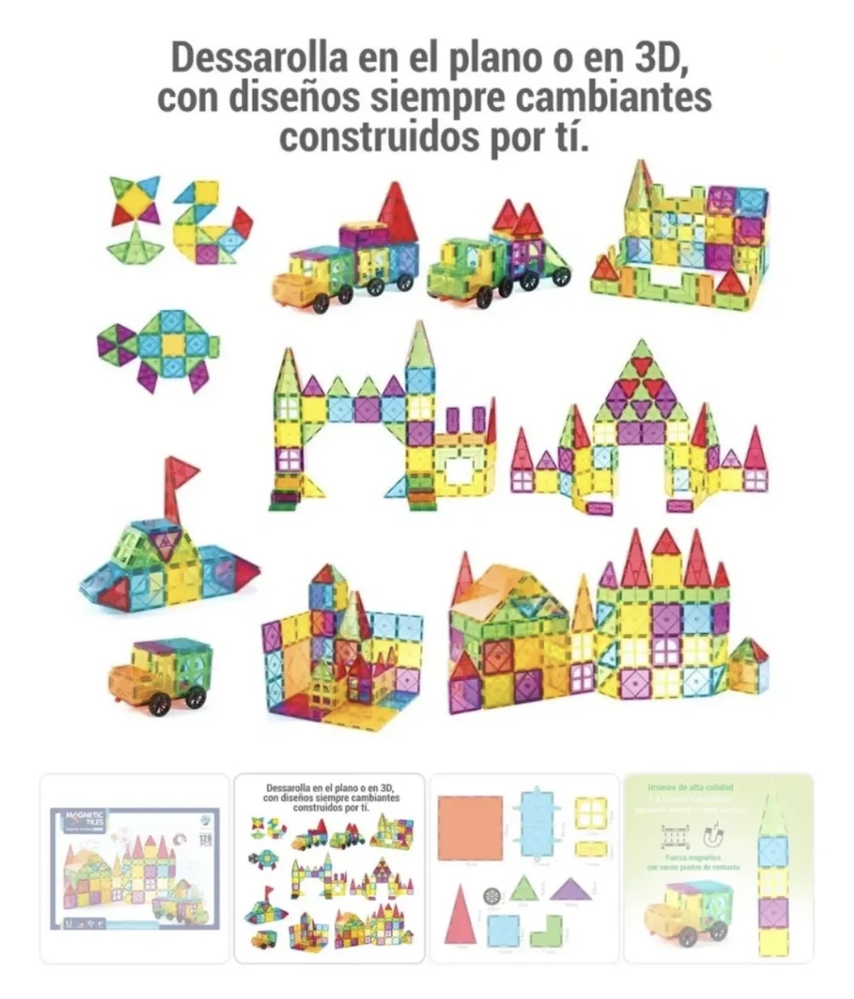 Bloque Magnético Juego de Construcción 128 piezas - Imagen 2