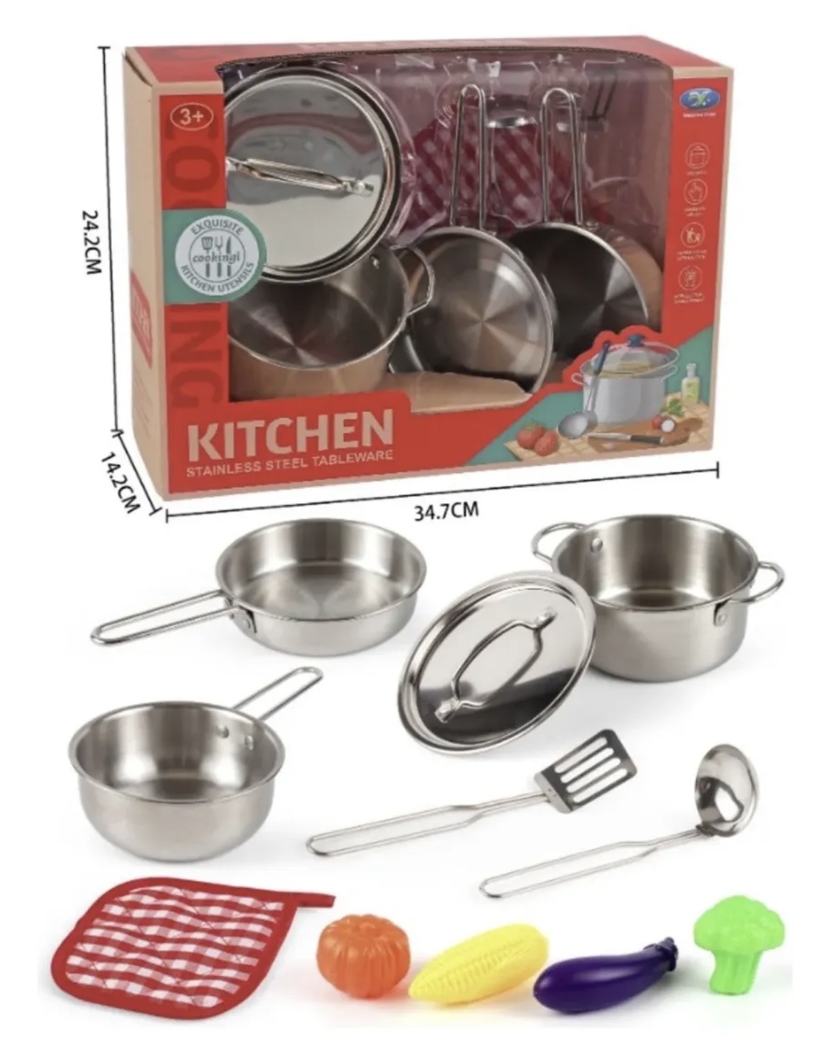 Juego De Cocina Acero 12 piezas - Imagen 3