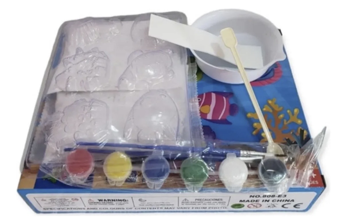 Juego formas con Yeso para Pintar Acuaticos - Imagen 2