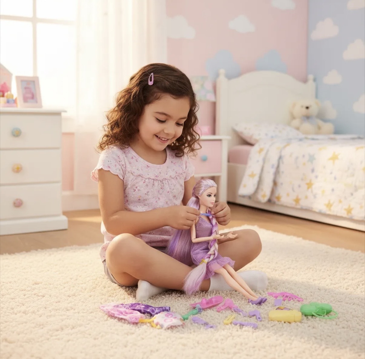 Muñeca con Set de Ropa y Accesorios - Imagen 2