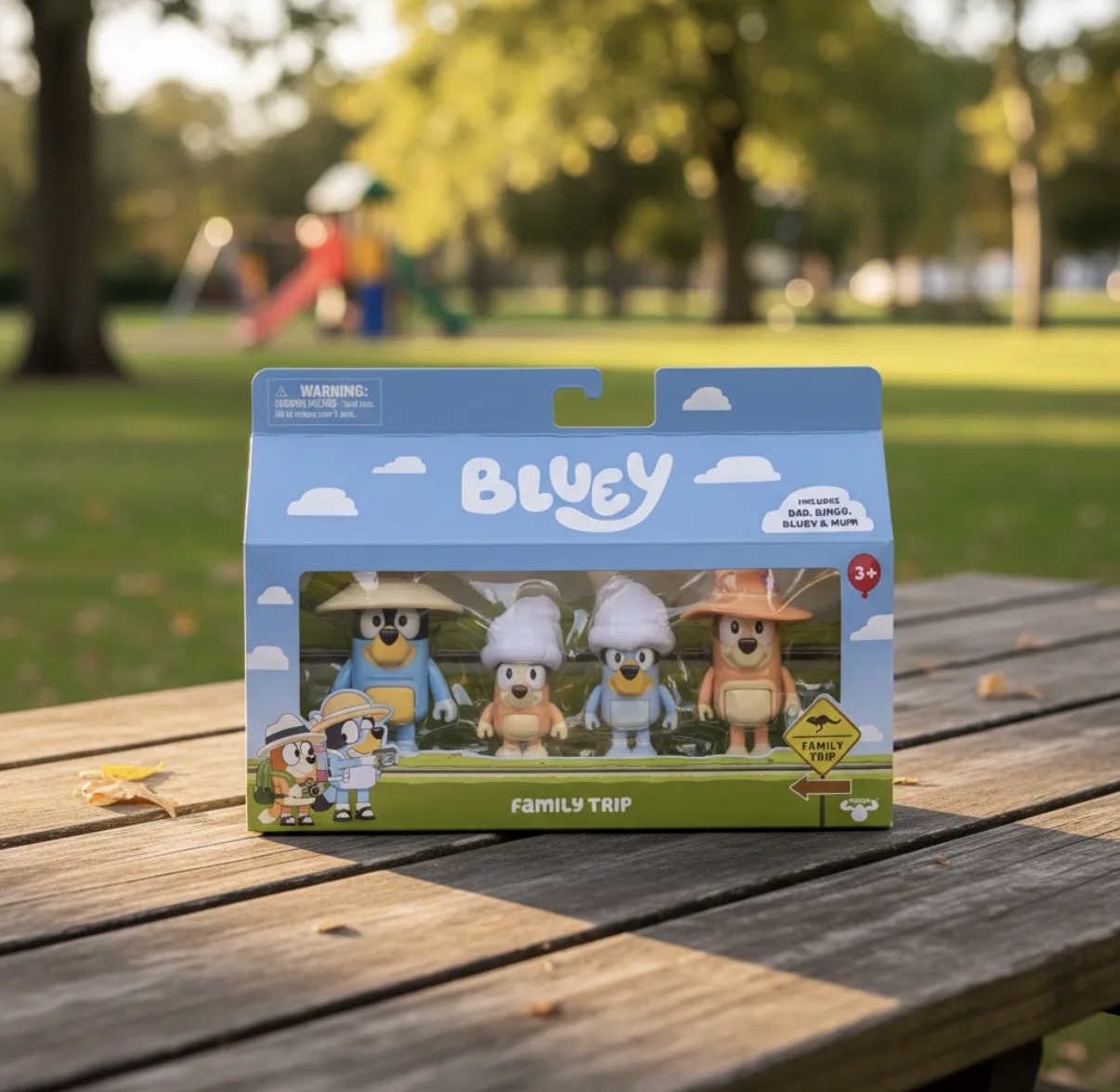 Bluey Set familia De Viaje