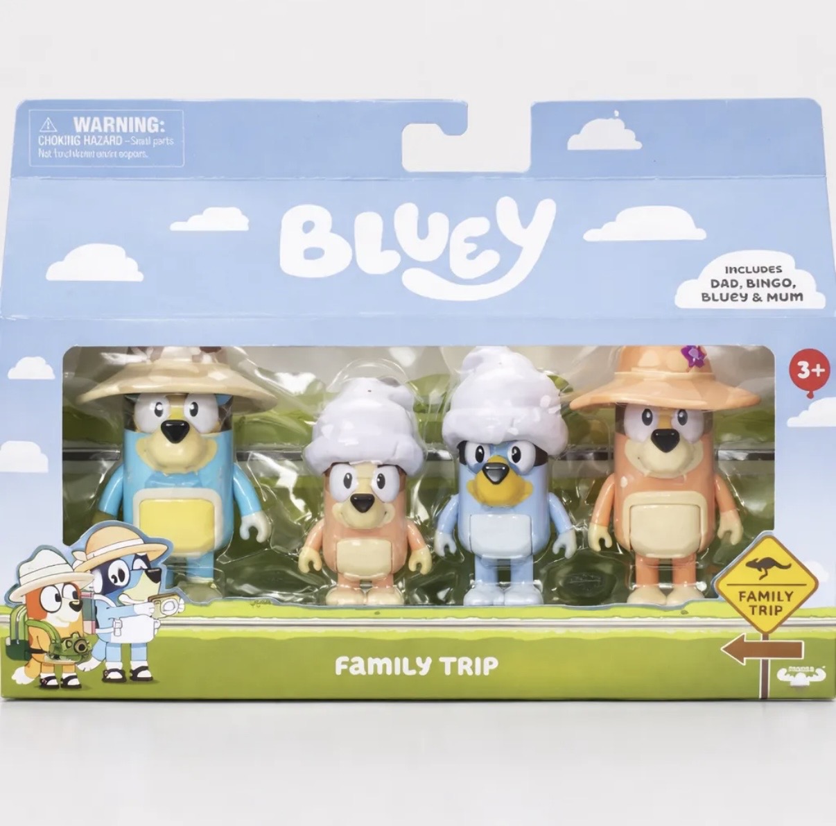 Bluey Set familia De Viaje