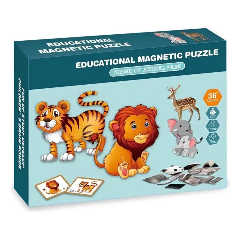 Puzzle Juego Magnético Animales de la Selva